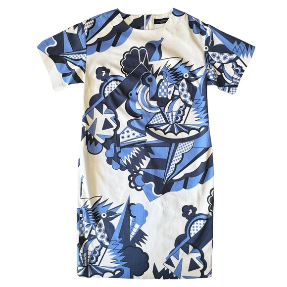 Piazza Sempione Poplin Cotton Shift Dress | IT 38 (US 2) - Picture 4 of 12